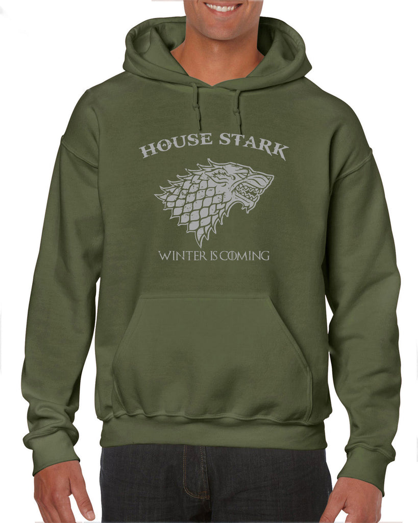 House Stark Hoodie Hooded Sweatshirt dire wolf winterfell game of thrones jon snow winter is coming the north remembers tv show fantasy westeros Kings Landing