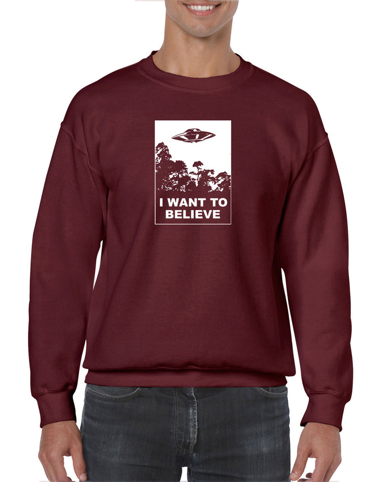 Unisex Crew Sweatshirt - I Want to Believe