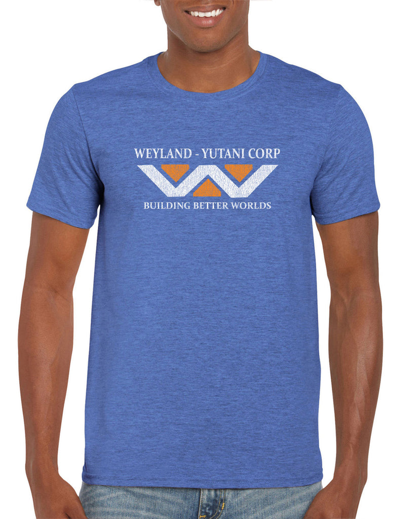 Weyland-Yutani Corporation Mens T-shirt aliens 80s movie scary horror film alien