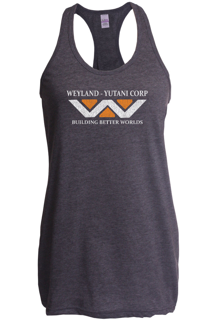 Weyland-Yutani Corporation Womens Racerback Tank Top aliens 80s movie scary horror film alien
