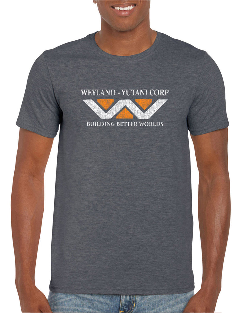 Weyland-Yutani Corporation Mens T-shirt aliens 80s movie scary horror film alien