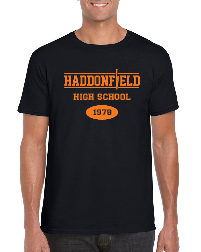 Hot Press Apparel Haddonfield High School Scary Movie Halloween Vintage Party Costume Gift Present Myers Slasher Horror Film