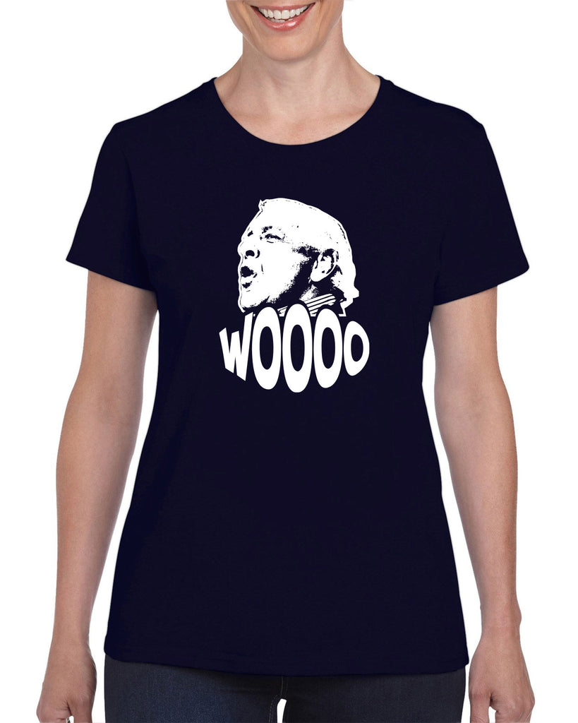 Wooo Womens T-shirt stylin', profilin', limousine riding, jet flying, kiss-stealing, wheelin' and dealin' son of a gun wrestling 90s wrestler legend champion heavy weight