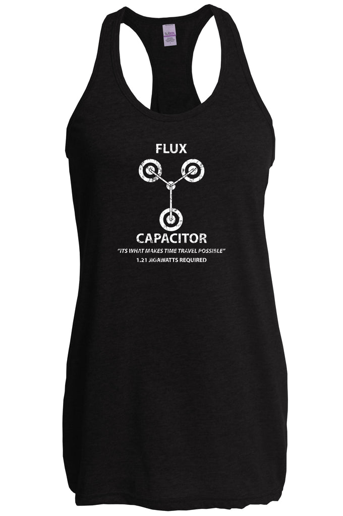 Flux Capacitor Racerback Tank Top Racer back time travel back to the future marty mcfly doc brown 80s movie party