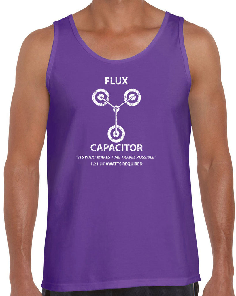 Flux Capacitor Racerback Tank Top time travel back to the future marty mcfly doc brown 80s movie party