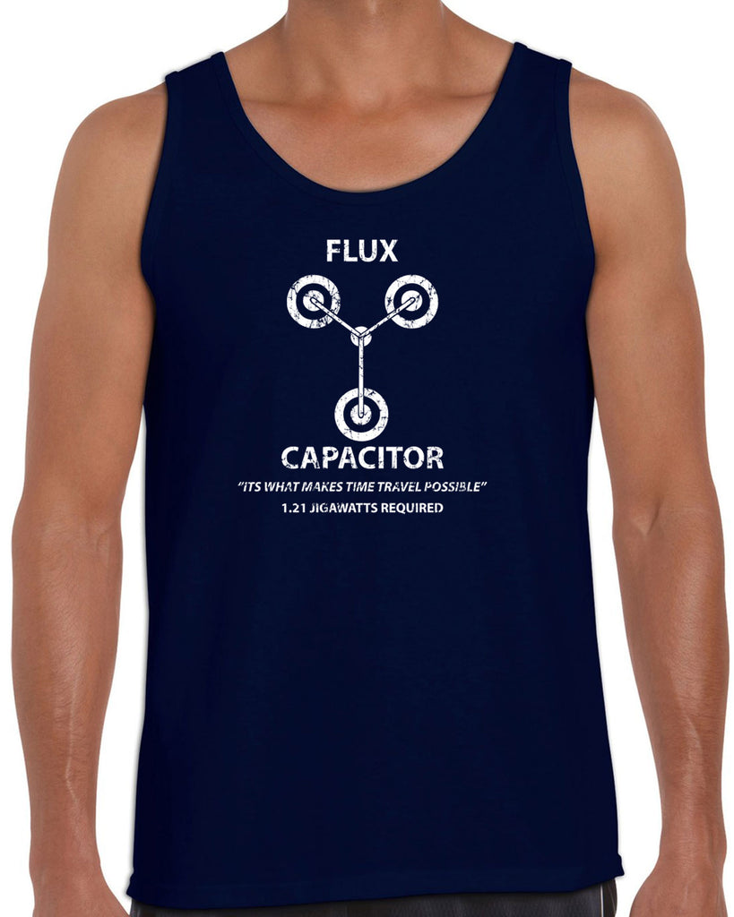 Flux Capacitor Racerback Tank Top time travel back to the future marty mcfly doc brown 80s movie party