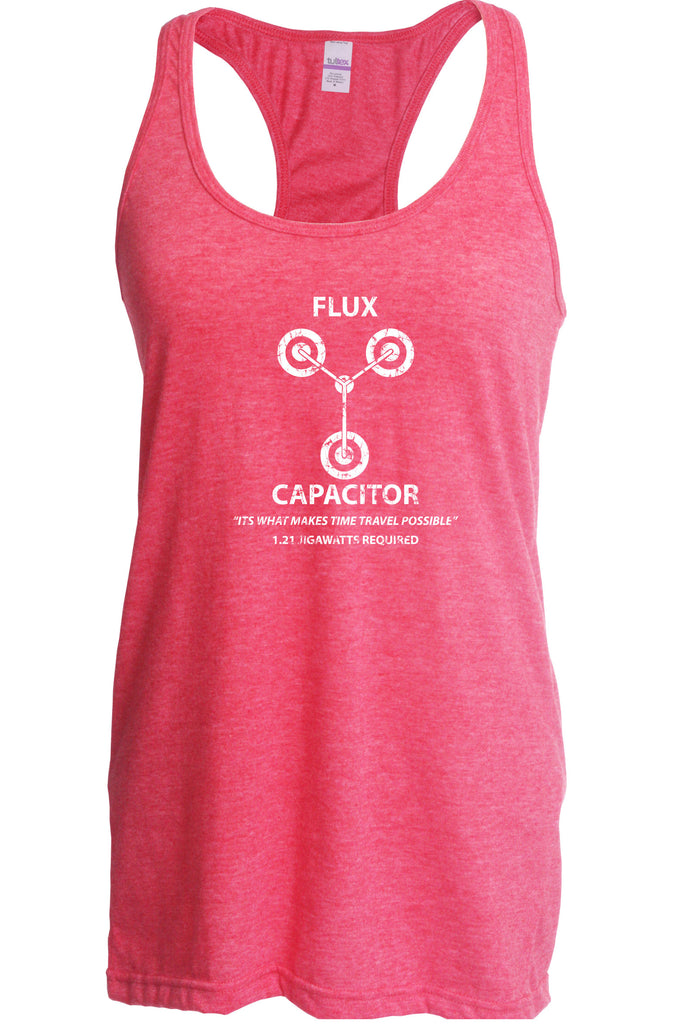 Women's Racer Back Tank Top - Flux Capacitor
