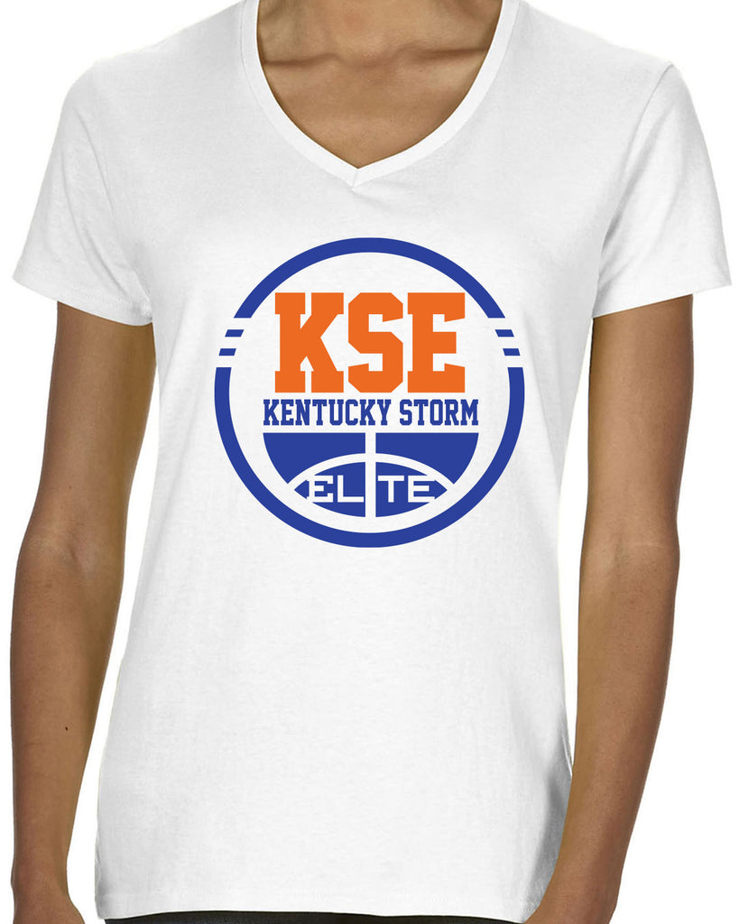 Kentucky Storm Elite #4 Womens V-Neck Shirt