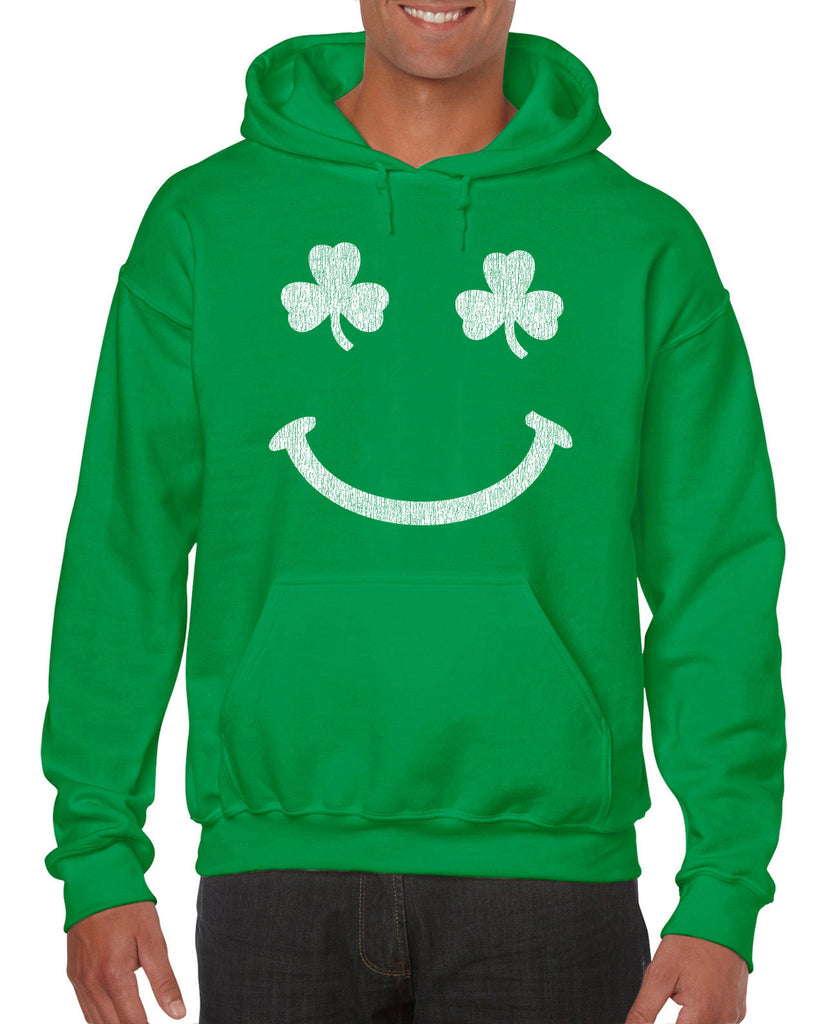 Irish Smile Hoodie Hooded Sweatshirt leprechaun clover St. Patricks Day st. pattys day Irish Ireland ginger drunk drinking party college holiday