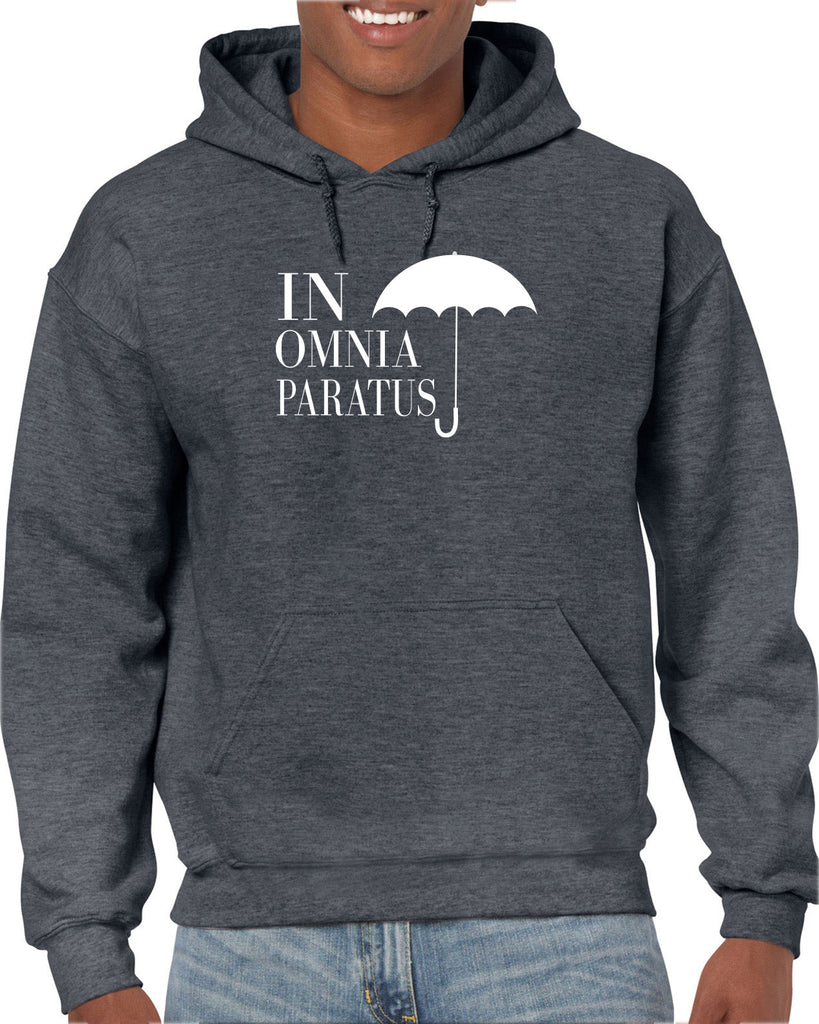 In Omnia Paratus Hoodie Hooded Sweatshirt funny tv show gilmore girls lori rory lukes diner umbrella vintage retro