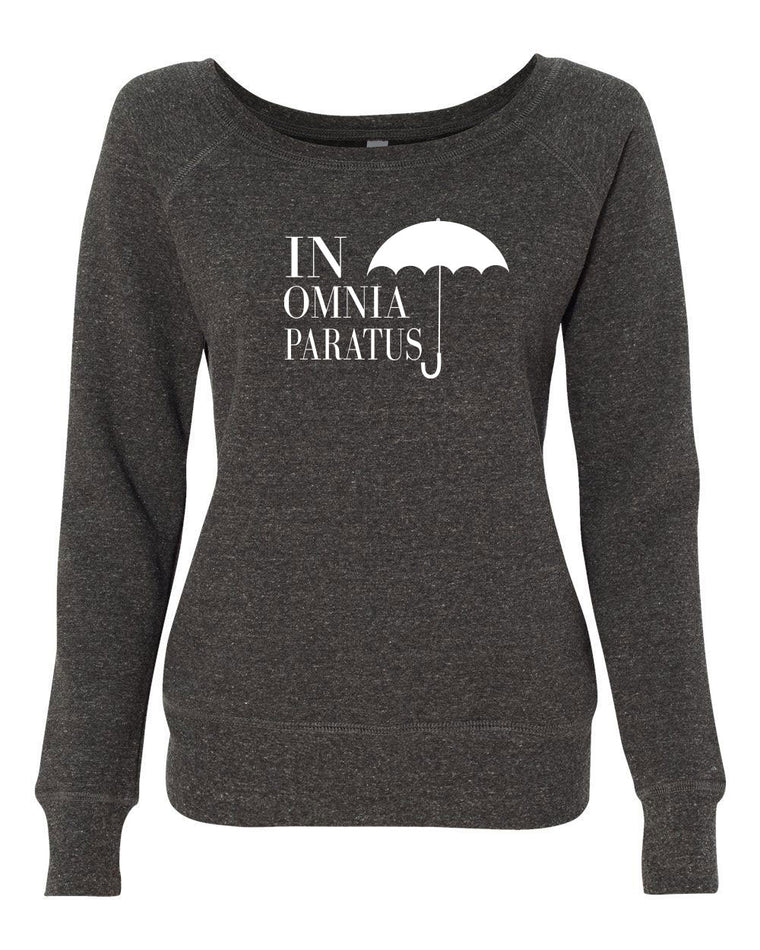 Women's Off the Shoulder Sweatshirt - In Omnia Parties