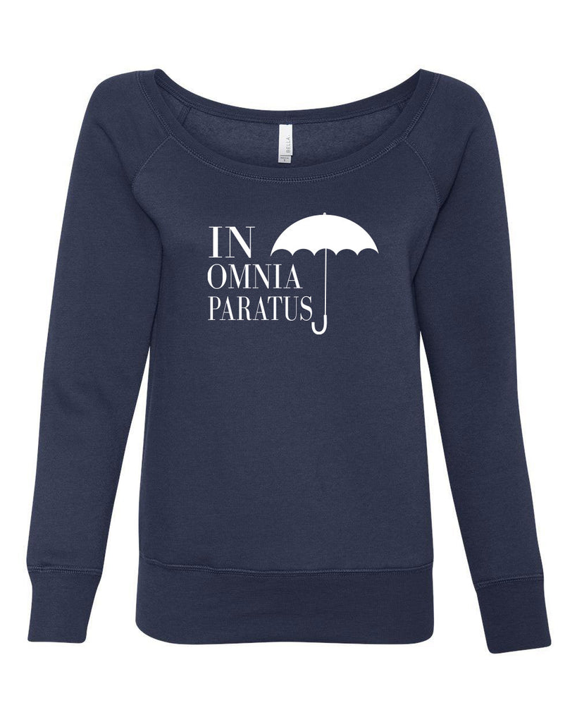 Women's Off the Shoulder Sweatshirt - In Omnia Parties