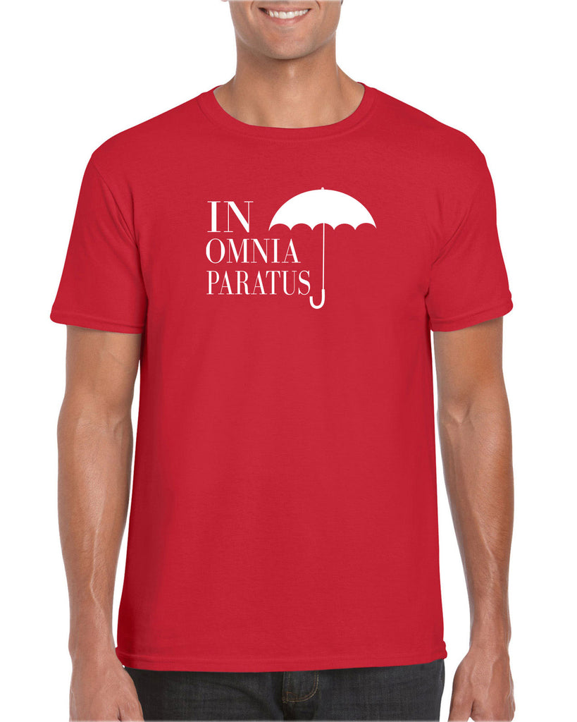 In Omnia Paratus Mens T-shirt funny tv show gilmore girls lori rory lukes diner umbrella vintage retro