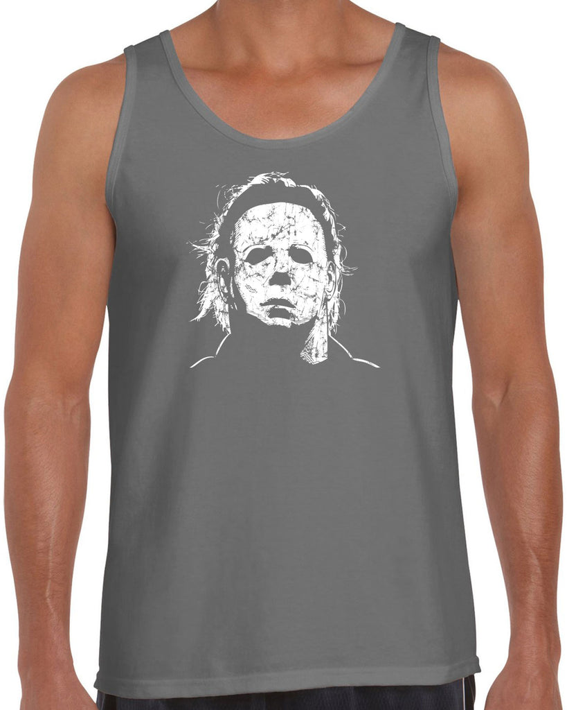Halloween Mask Tank Top face costume slasher horror scary 70s 80s costume party michael meyers
