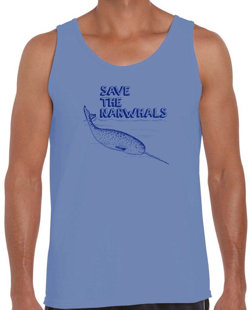 Save the Narwhals Tank Top funny whale conservation preservation endangered species ocean animal mammal whale