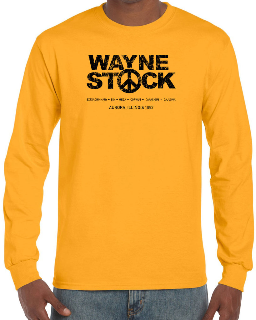 Waynestock Long Sleeve Shirt 90s 80s movie waynes world funny comedy halloween costume music festival vintage retro