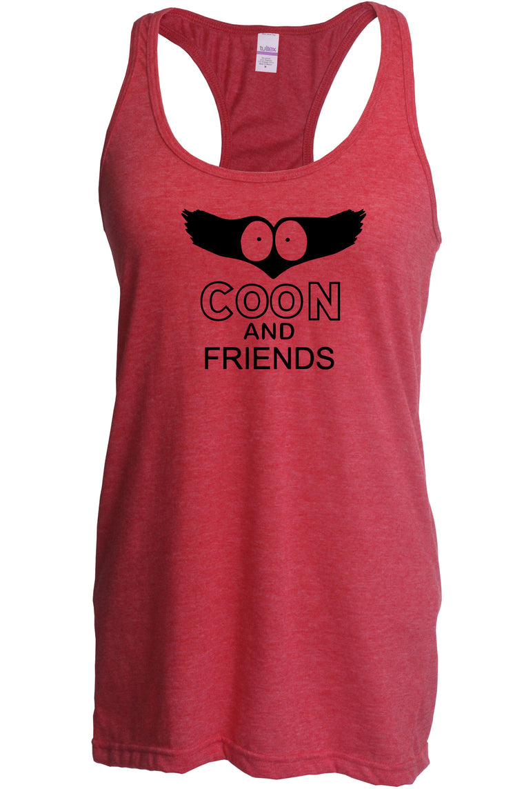 Women's Racer Back Tank Top - Coon and Friends