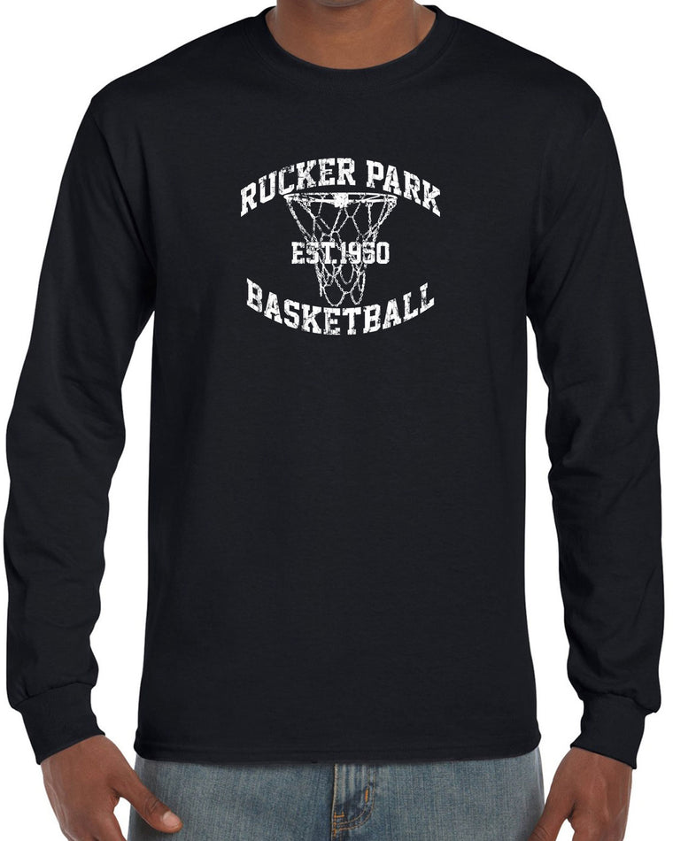 Men's Long Sleeve Shirt - Rucker Park Basketball