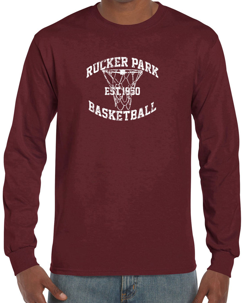 Rucker Park Basketball Long Sleeve Shirt Harlem New York Manhattan Hoops Baller Sports Vintage Retro