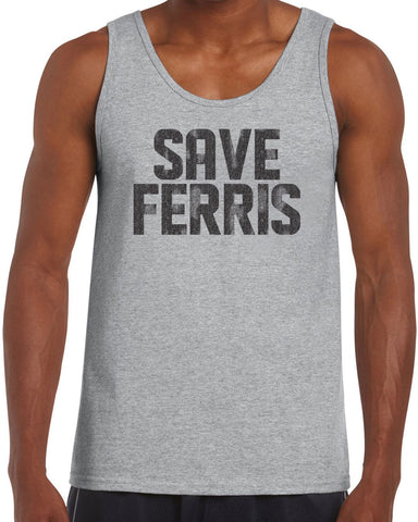 Save Ferris Tank Top Funny 80s Movie Day Off Halloween Costume