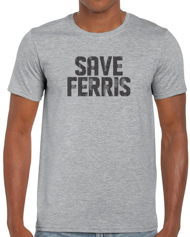 Save Ferris Mens T-Shirt Funny 80s Movie Day Off Halloween Costume