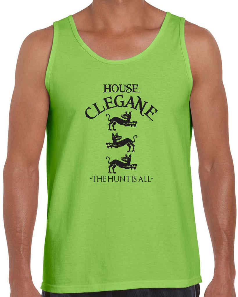 House Clegane Tank Top funny game of thrones sigil the mountain hound westeros king castle the hunt is all