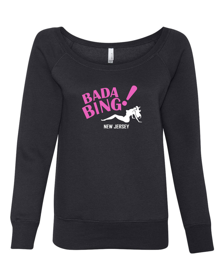 Women's Off the Shoulder Sweatshirt - Bada Bing