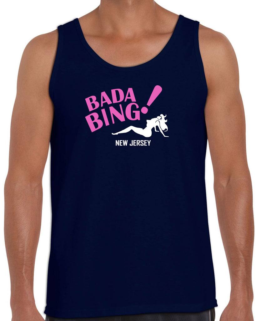 Bada Bing Tank Top 90s Tv Show Sopranos Mobster Mafia Mob Boss Strip Club New Jersey Vintage Retro