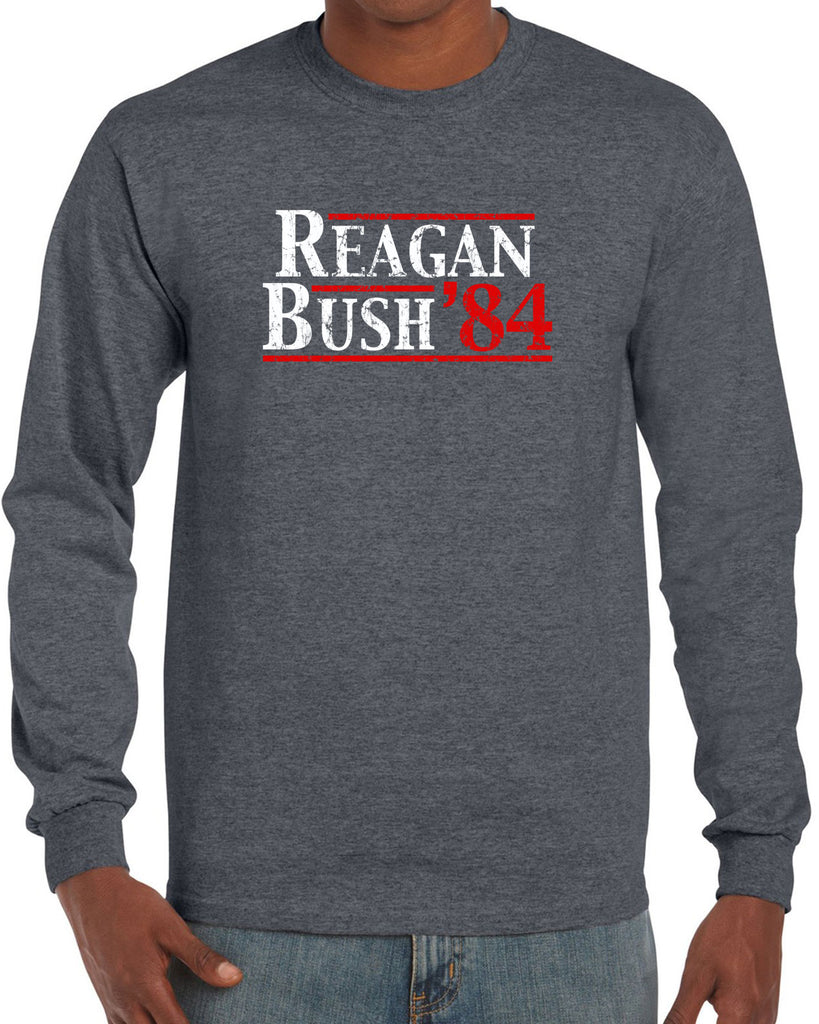 Reagan Bush 1984 Long Sleeve Shirt election campaign rally president 80s party costume vintage retro
