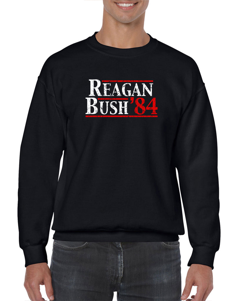 Reagan Bush 1984 Crew Sweatshirt election campaign rally president 80s party costume vintage retro