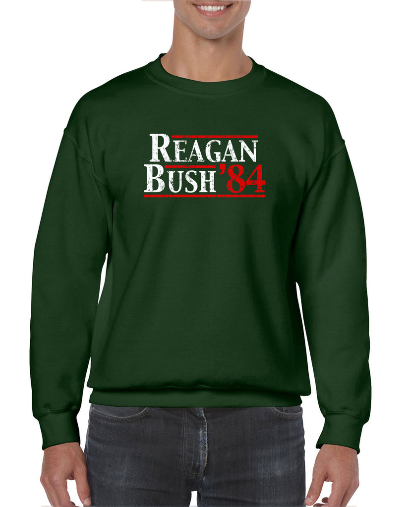Reagan Bush 1984 Crew Sweatshirt election campaign rally president 80s party costume vintage retro