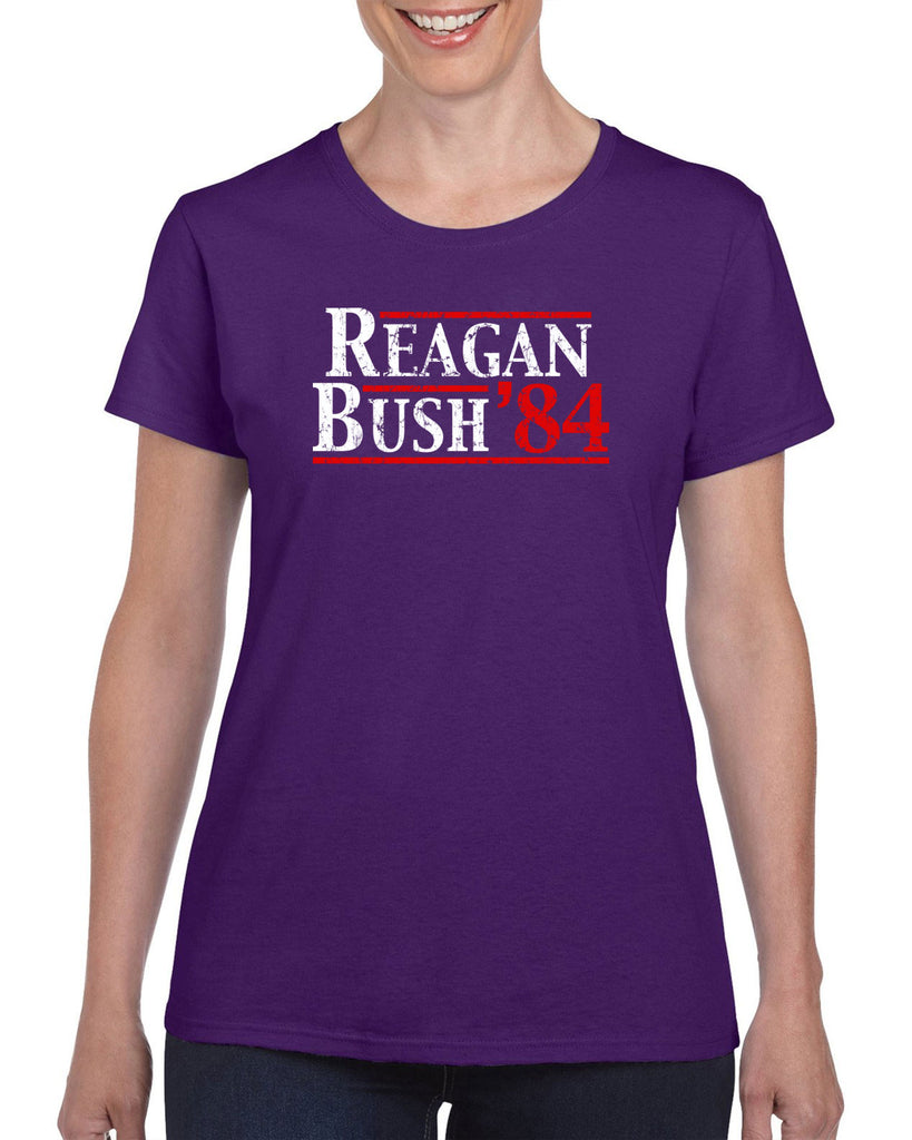 Reagan Bush 1984 Women's T-shirt election campaign rally president 80s party costume vintage retro