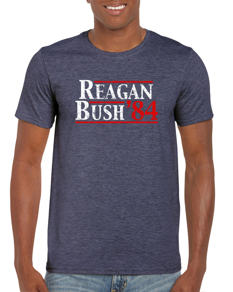Reagan Bush 1984 Men's T-shirt election campaign rally president 80s party costume vintage retro