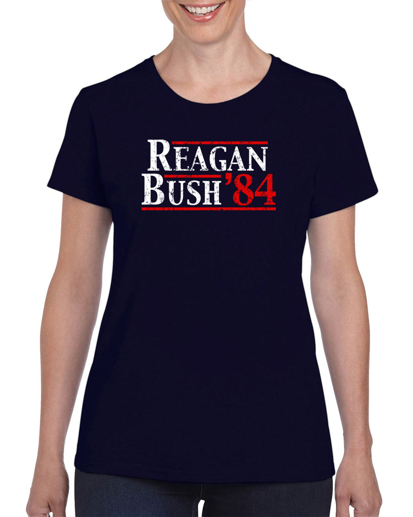 Reagan Bush 1984 Women's T-shirt election campaign rally president 80s party costume vintage retro