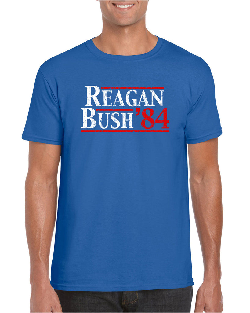 Reagan Bush 1984 Men's T-shirt election campaign rally president 80s party costume vintage retro