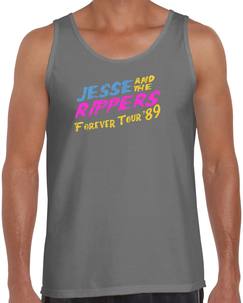 Jesse and the Rippers Forever Tour Tank Top 80s Tv Show 90s Uncle Jesse Halloween Costume Party College Full House Vintage Retro