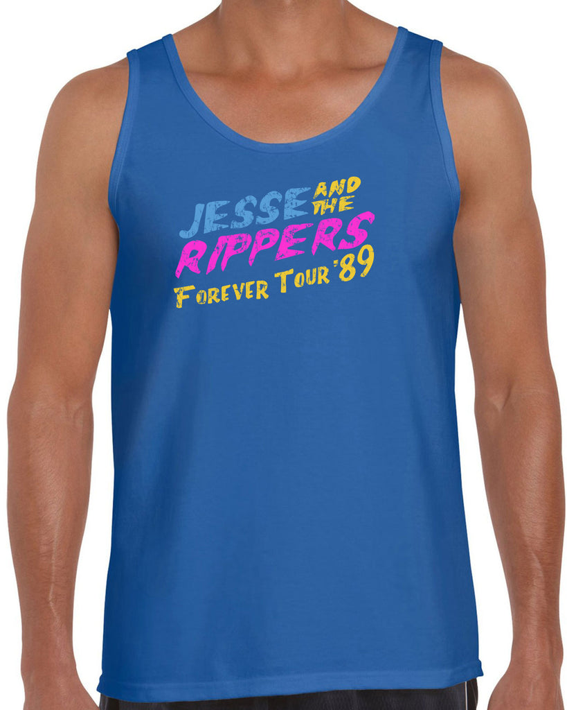 Jesse and the Rippers Forever Tour Tank Top 80s Tv Show 90s Uncle Jesse Halloween Costume Party College Full House Vintage Retro