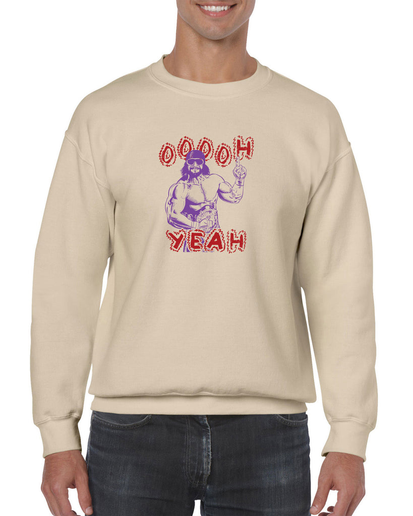 Oh Yeah Crew Sweatshirt Wrestling Wrestler Macho Legend Icon 80s Man College Party Vintage Retro
