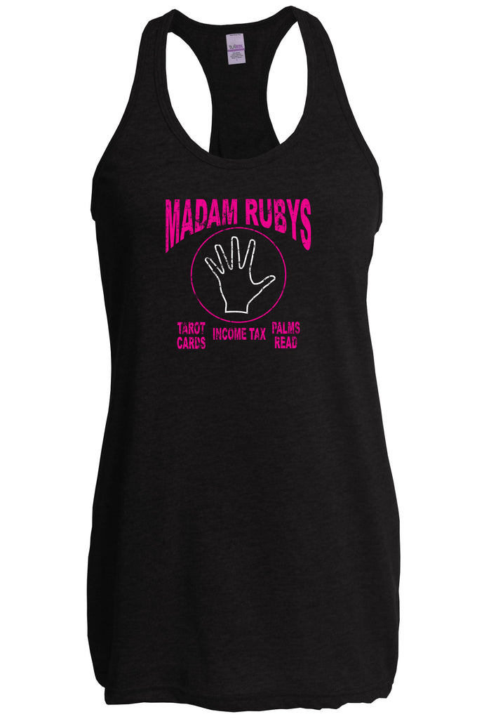 Madam Ruby's Racer Back Tank Top racerback 80s Movie Pee Wee's Big Adventure Bike Basement Alamo Vintage Retro