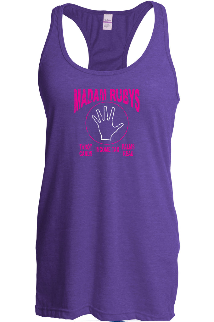 Madam Ruby's Racer Back Tank Top racerback 80s Movie Pee Wee's Big Adventure Bike Basement Alamo Vintage Retro