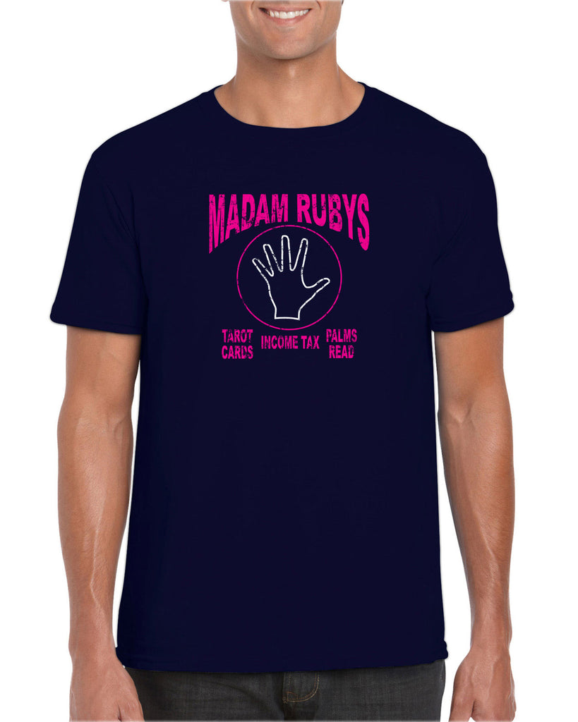 Madam Ruby's Mens T-Shirt 80s Movie Pee Wee's Big Adventure Bike Basement Alamo Vintage Retro