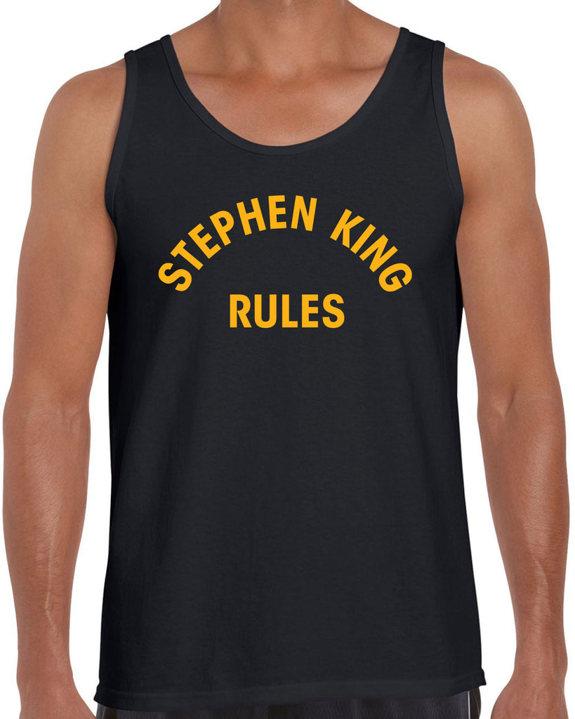 Stephen King Rules Tank Top funny monster squad 80s movie scary horror film movie costume party halloween