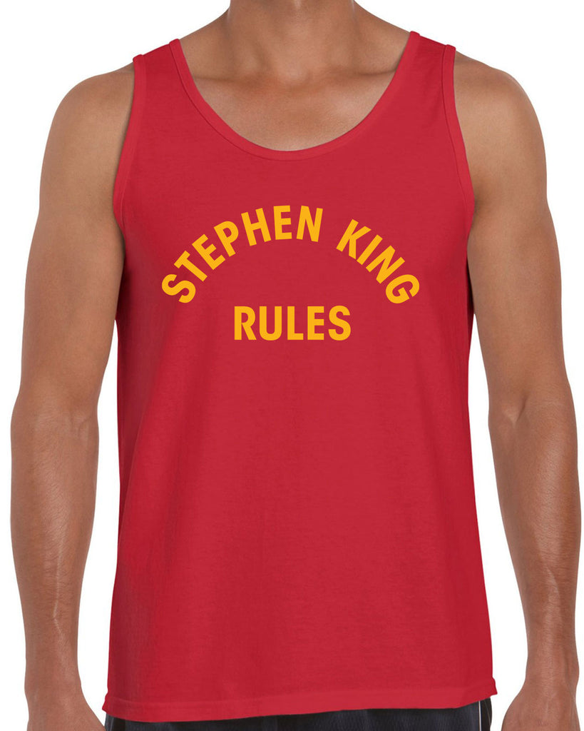 Stephen King Rules Tank Top funny monster squad 80s movie scary horror film movie costume party halloween