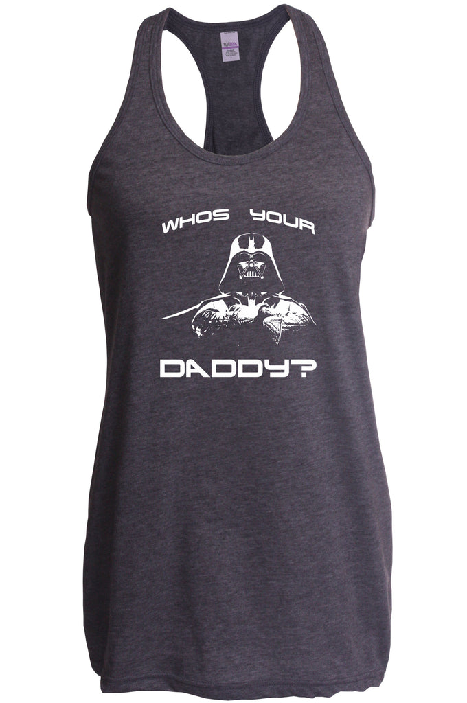 Women's Racer Back Tank Top - Who's Your Daddy?