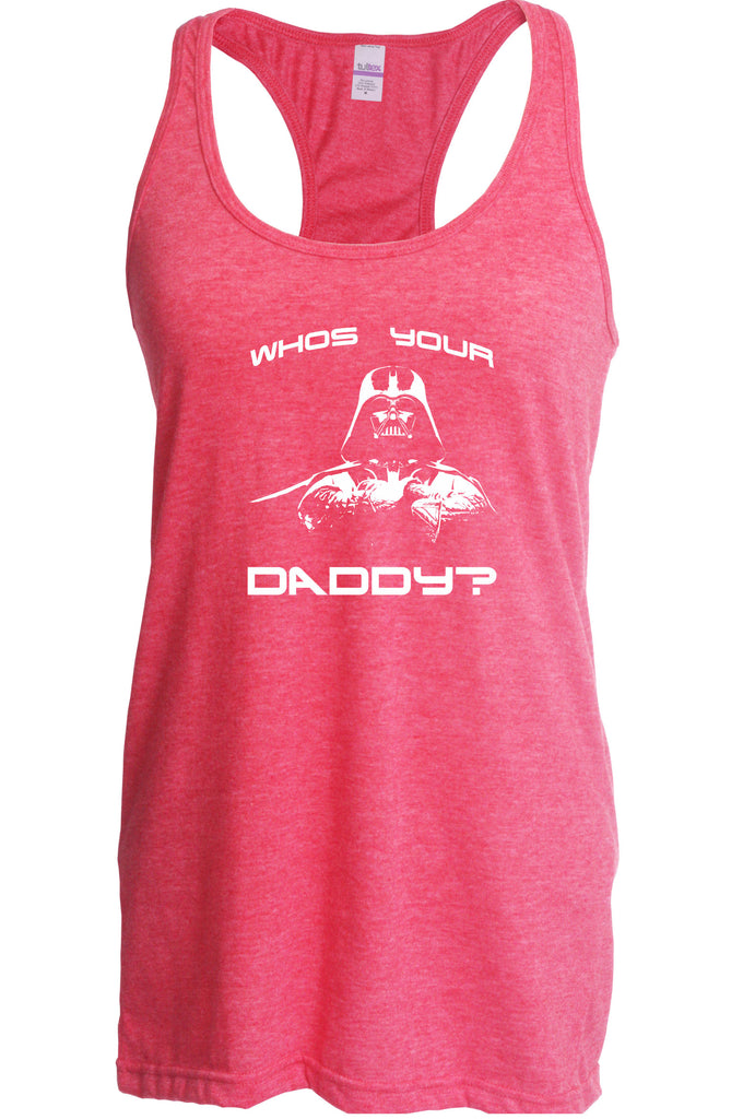 Women's Racer Back Tank Top - Who's Your Daddy?