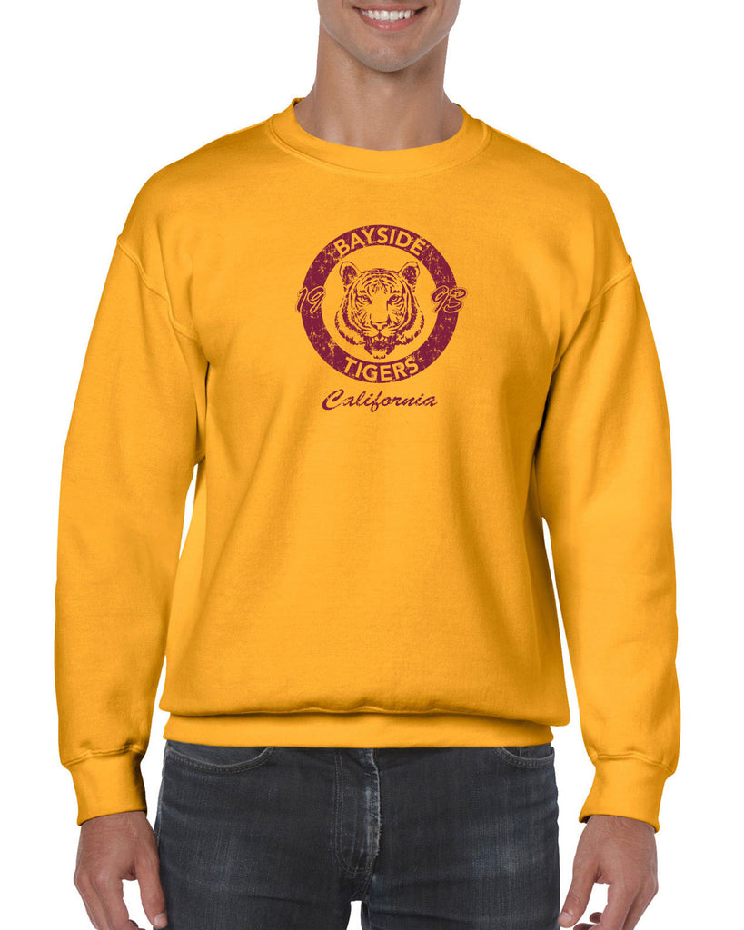 Bayside Tigers Crew Sweatshirt Saved By The Bell Tigers Halloween Costume 90s Tv Show Zack Slater Vintage Retro