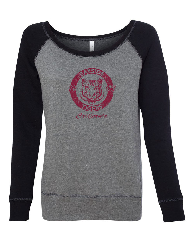 Women's Off the Shoulder Sweatshirt - Bayside Tigers