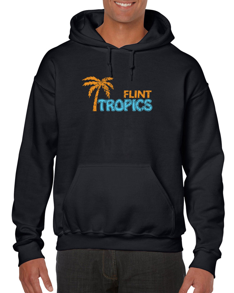 Flint Tropics Hoodie Hooded Sweatshirt Funny Semi Pro Movie Jackie Moon Basketball Jersey Uniform Halloween Costume Movie Vintage Retro