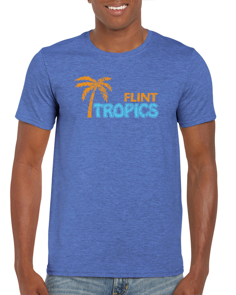 Flint Tropics Mens T-Shirt Funny Semi Pro Movie Jackie Moon Basketball Jersey Uniform Halloween Costume Movie Vintage Retro 