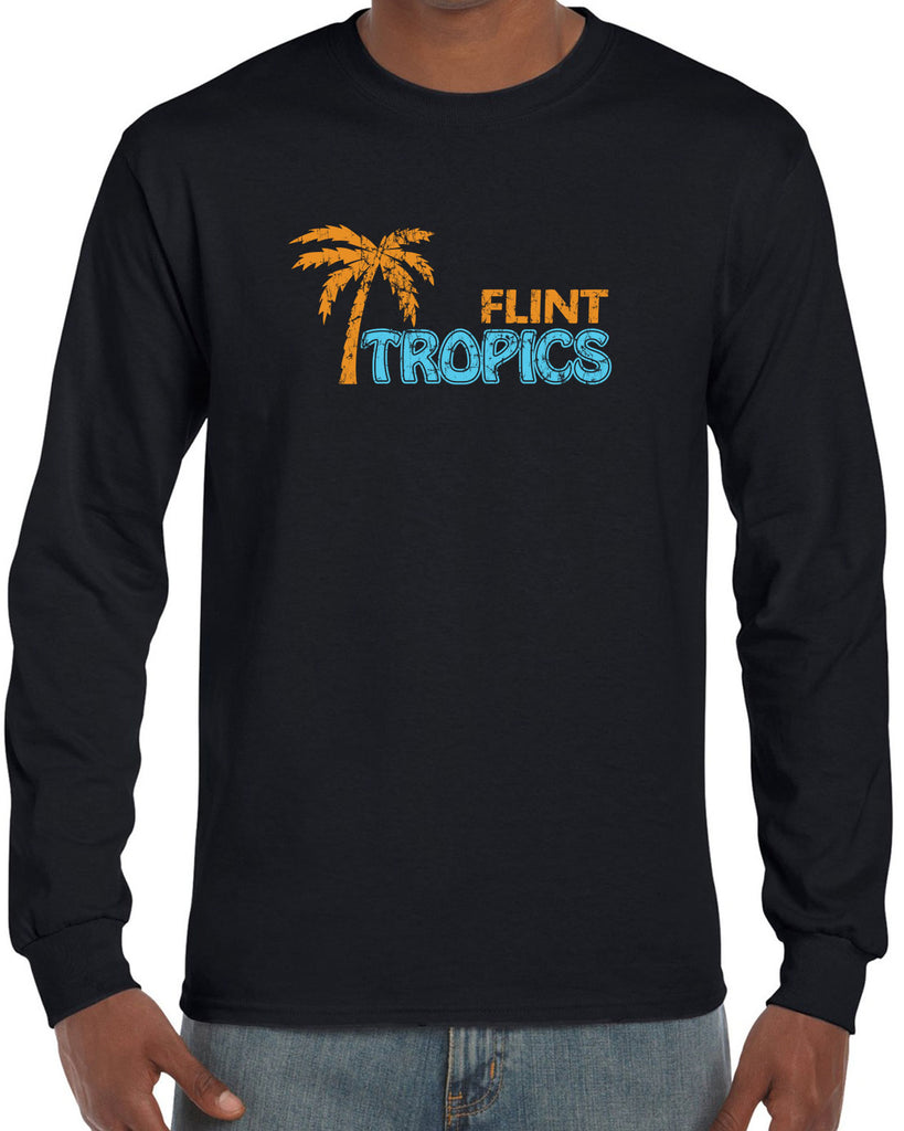 Flint Tropics Long Sleeve Shirt Funny Semi Pro Movie Jackie Moon Basketball Jersey Uniform Halloween Costume Movie Vintage Retro